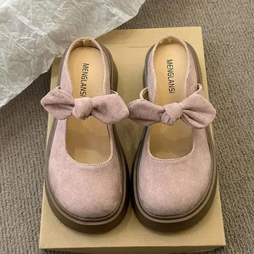 Xajzpa Shoes Woman Cover Toe Butterfly-Knot Slippers Summer Platform Pantofle New Butterfly-knot Slides Mary Janes Slippers Women